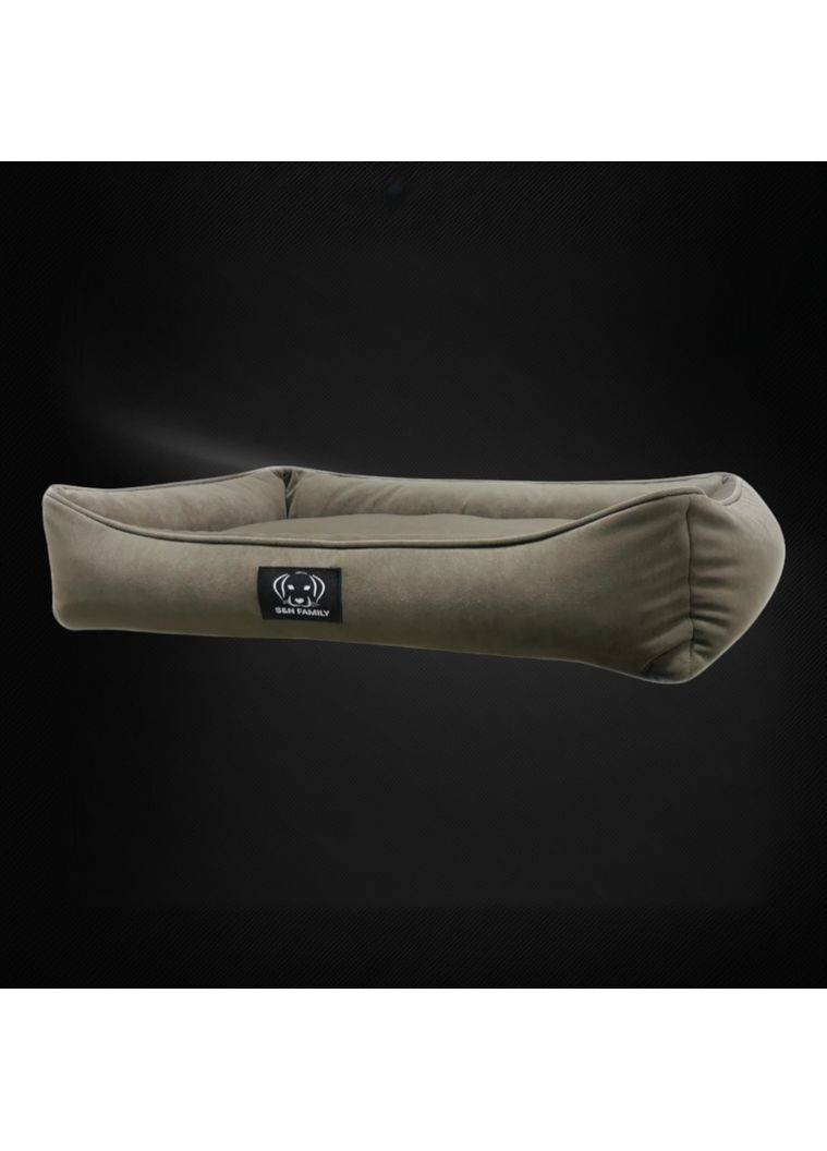 Лежанка 125х90х20см з текстилю для великих собак "Bark" (Коричневий) S&N Family (361204562)