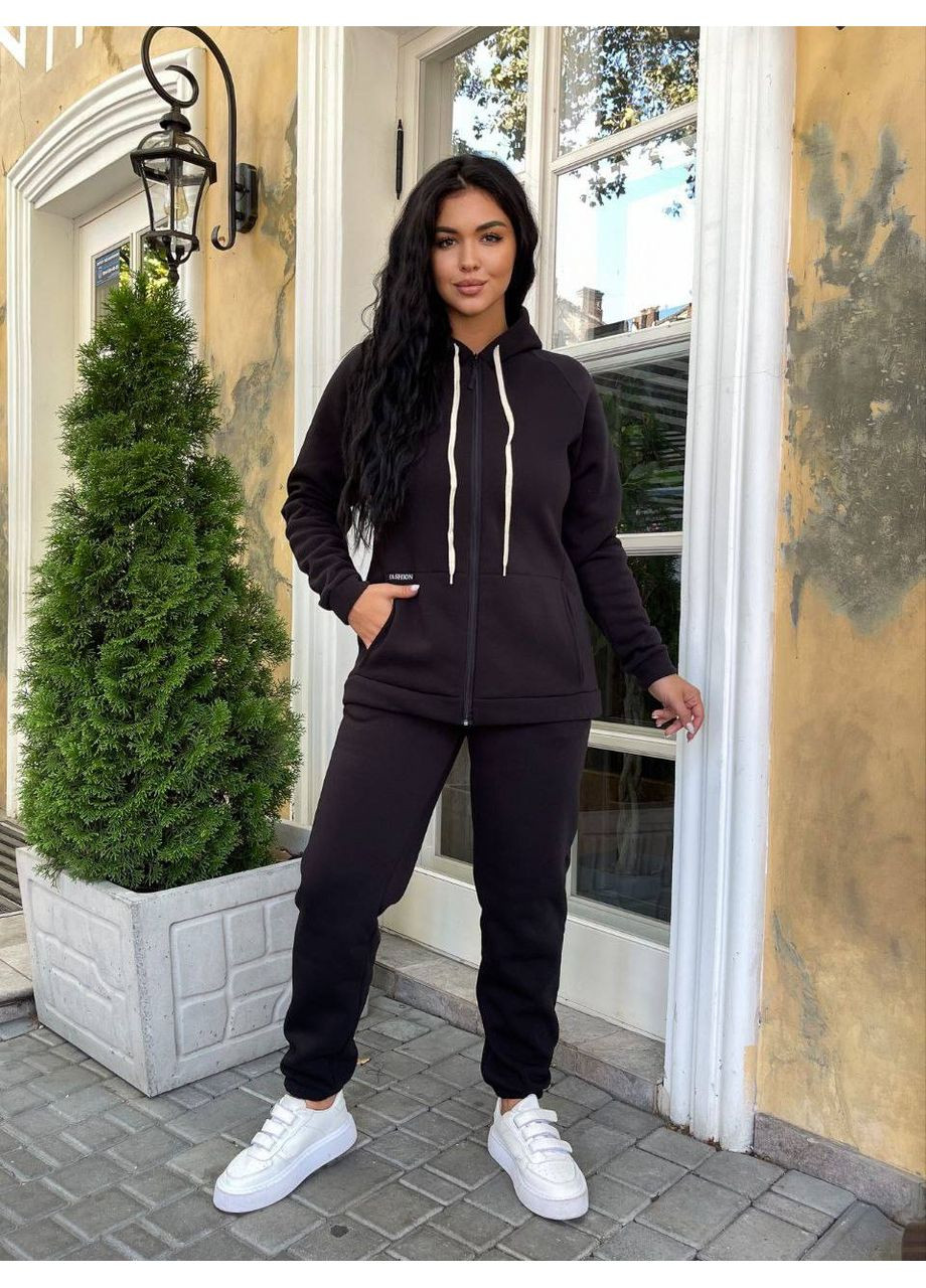 Теплий жіночий костюм зі змійкою Fashion (354203197)