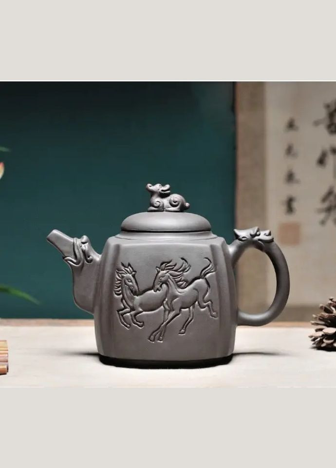 Чайник ісин "Тяньцзяо" чорний 600мл 420г 9200275 Tea Star (285119957)