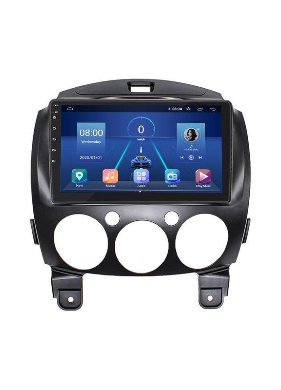 Штатна магнітола 9" для Mazda 2 II (DE) 2007-2010 2/32Gb/4G/ Wi-Fi Premium Мазда 5 шт. Lesko (336199589)