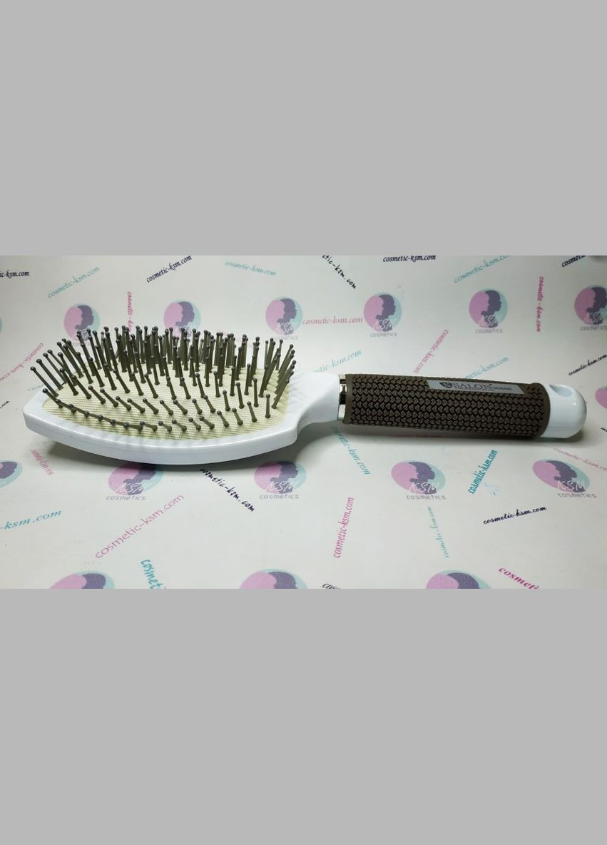 Расческа щетка 0088B массажная белая Salon Professional (299484374)