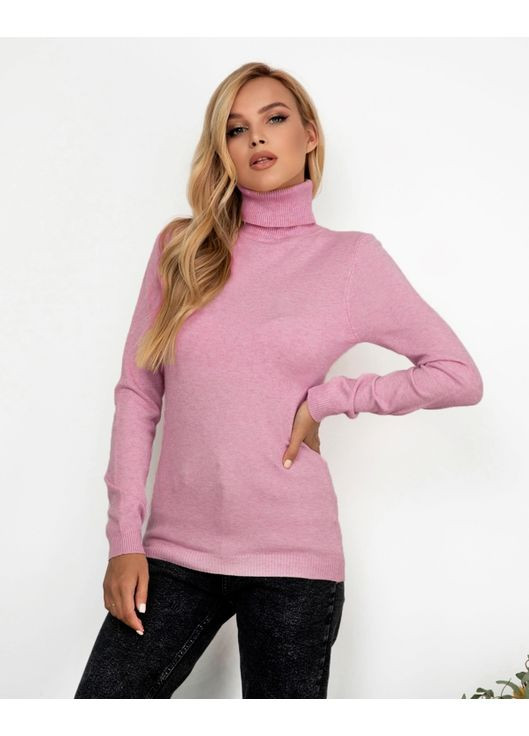 Персиковий демісезонний гольф з фактурними манжетами Magnet