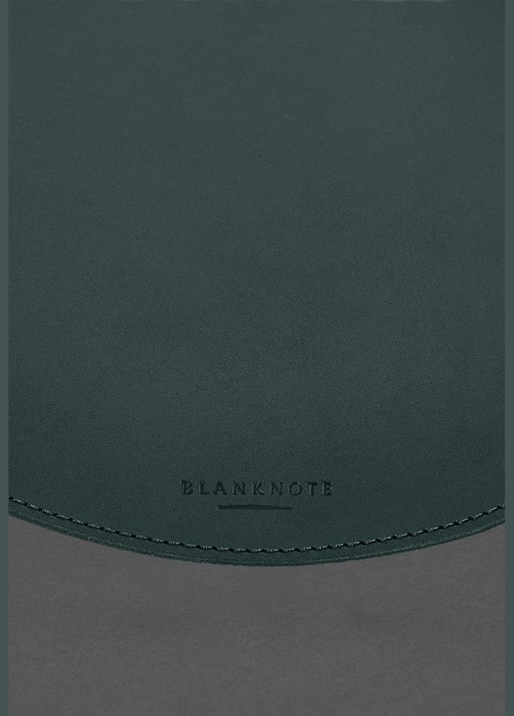 Круглый коврик для мышки из натуральной кожи зеленый краст (A-028470) BlankNote (330144335)