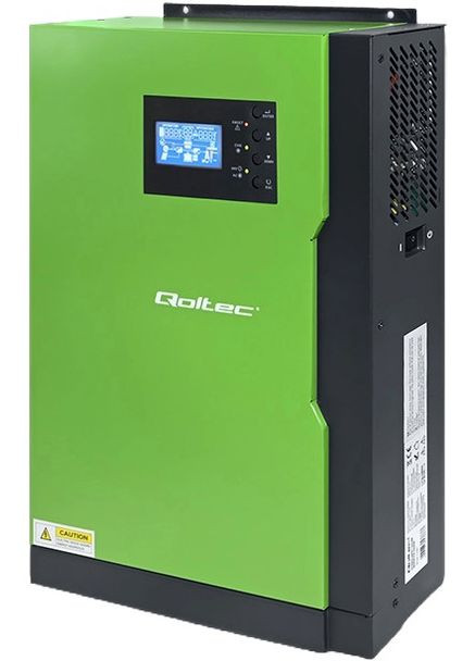 Гібридний сонячний інвертор (hybrid) Hybrid 6KVA 3,5kW 100A 24V MPPT Sinus (53886) Qoltec (314975446)