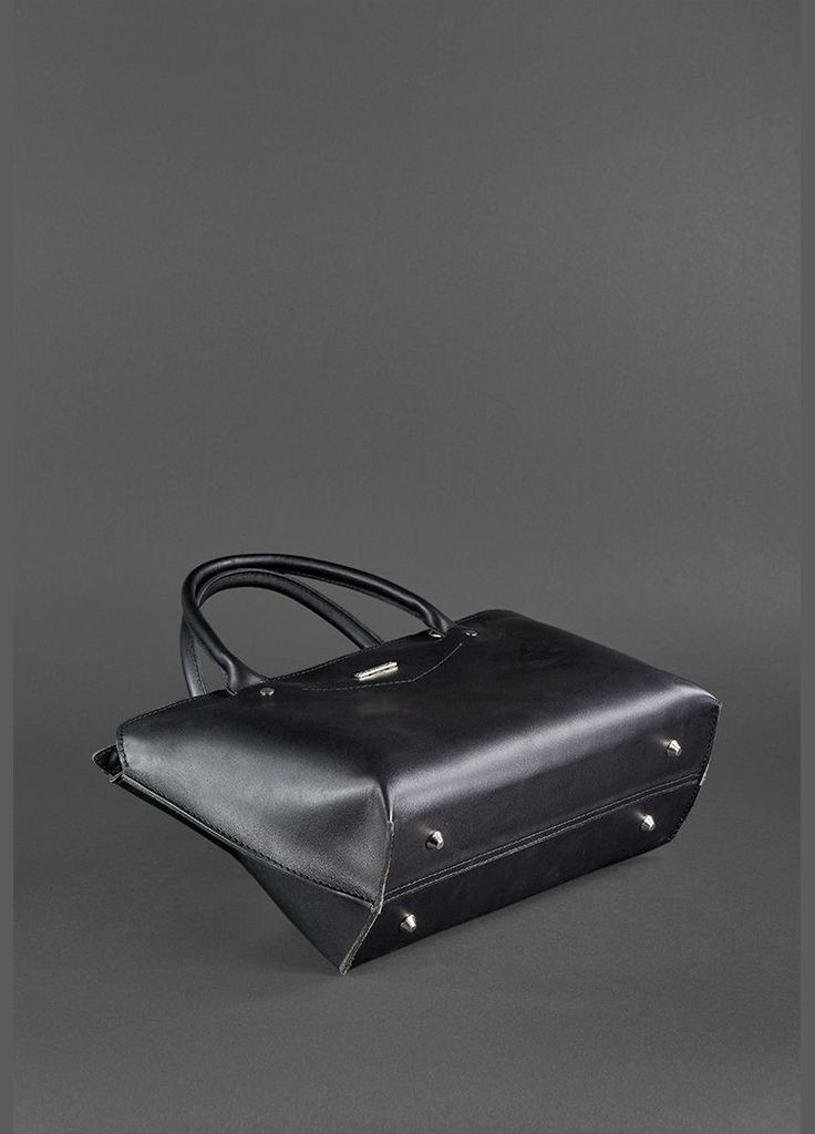 Жіноча шкіряна сумка Midi чорна (A-026444) BlankNote (327874156)