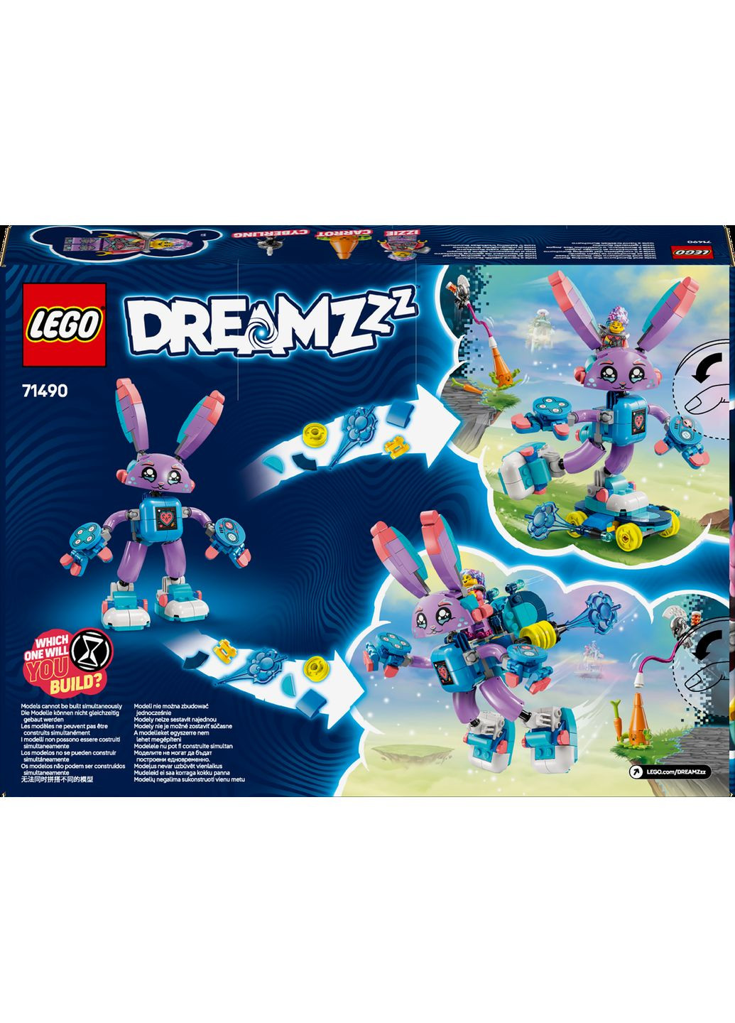 Конструктор Лего Дримз Изи и игровой кролик Банчуро DREAMZzz Izzie and Bunchu Bunny 71490 Lego (372125306)