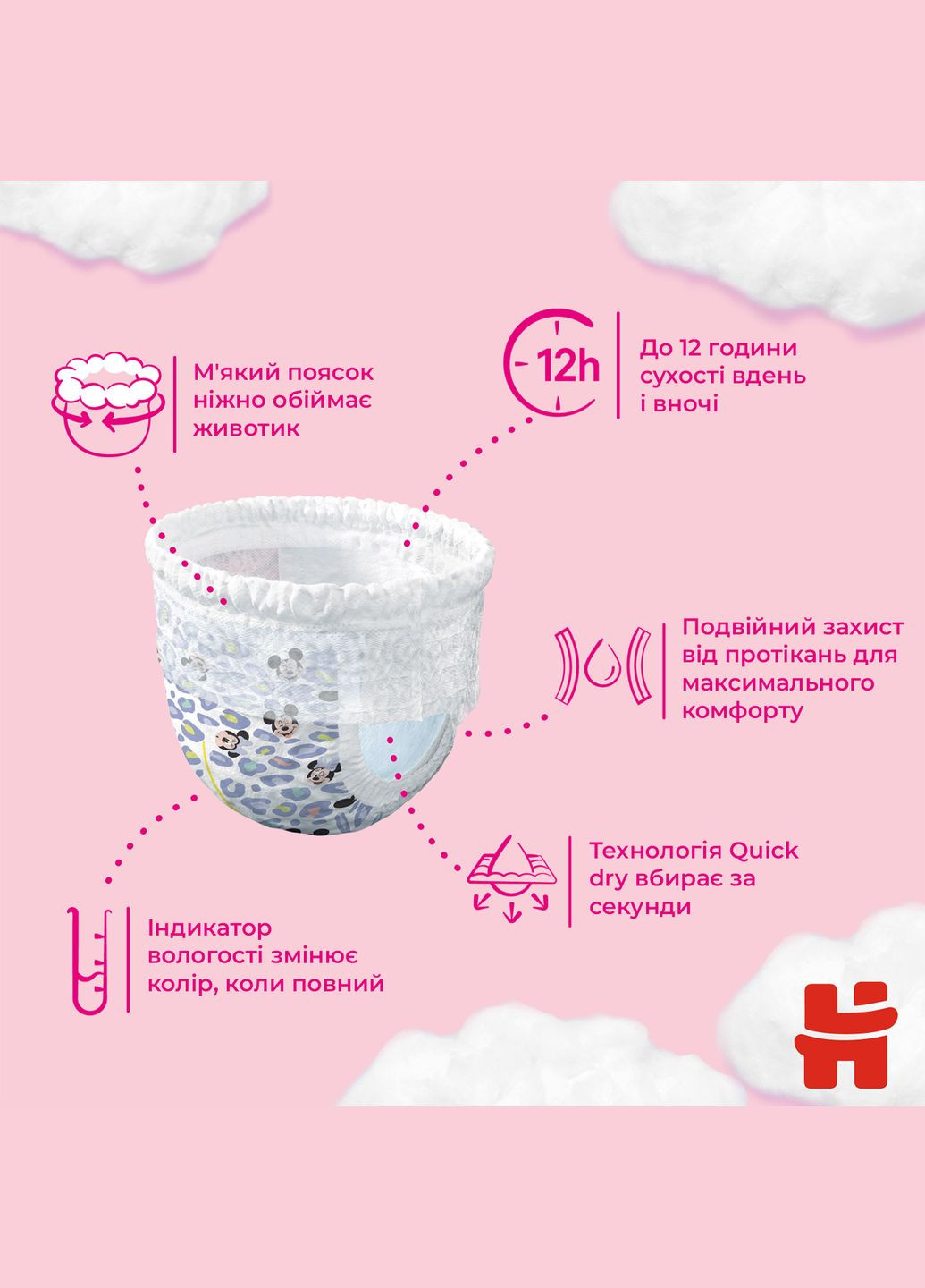 Подгузники-трусики для девочек Pants 3 (6-11 кг) M-Pack, 116 шт. Huggies (338782826)