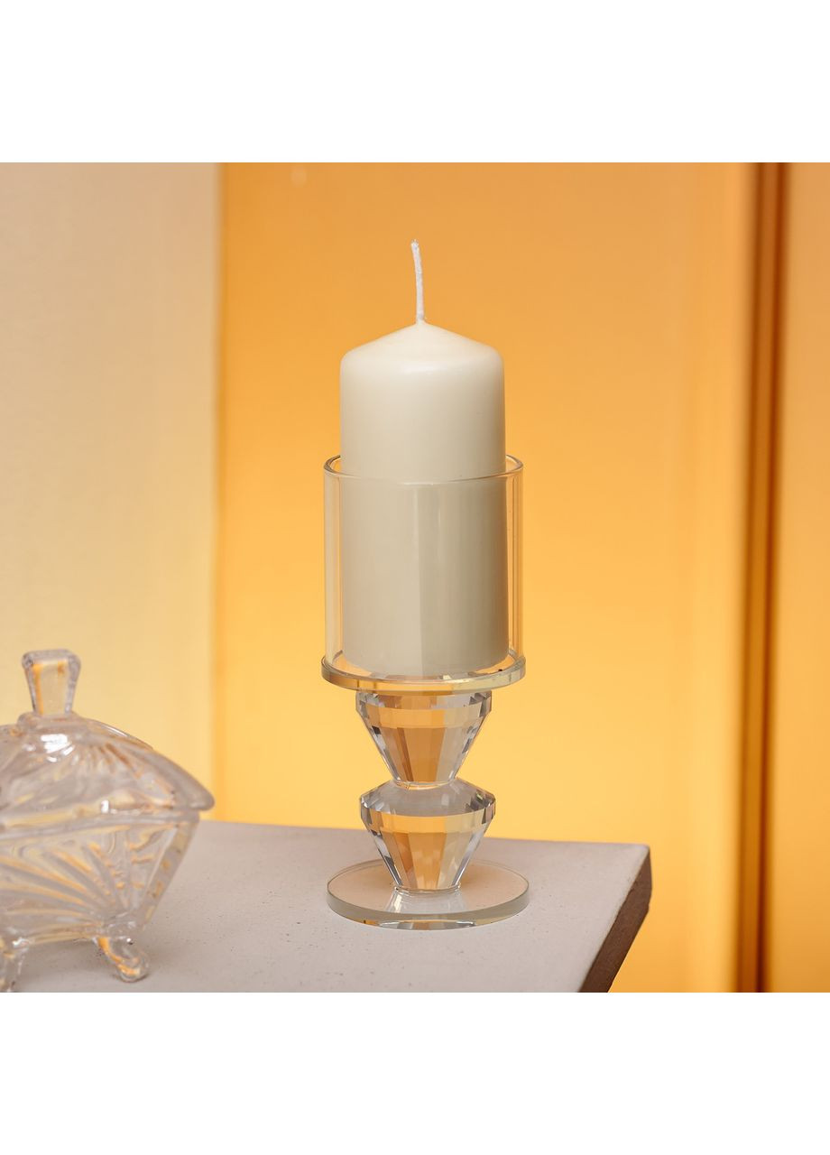 Подсвечник стеклянный 6×13.3 см на одну свечу подсвечник бокал на ножке декоративный HP-4-28M (A-034076) Yiwu (352274623)