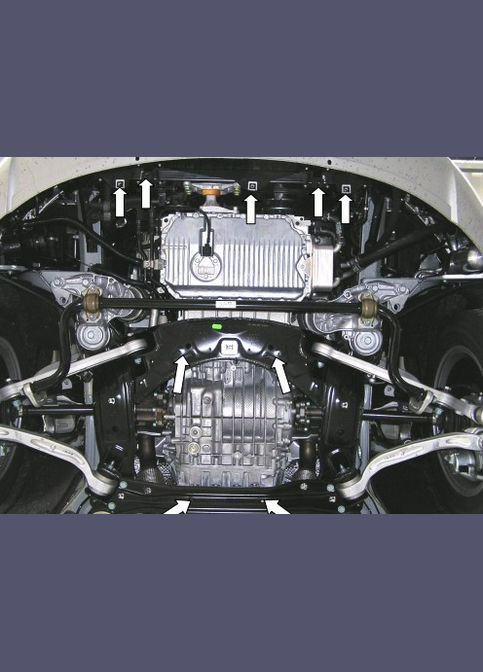 Защита двигателя Audi A6 C6 20042011 1.0124.00 Kolchuga (294818440)