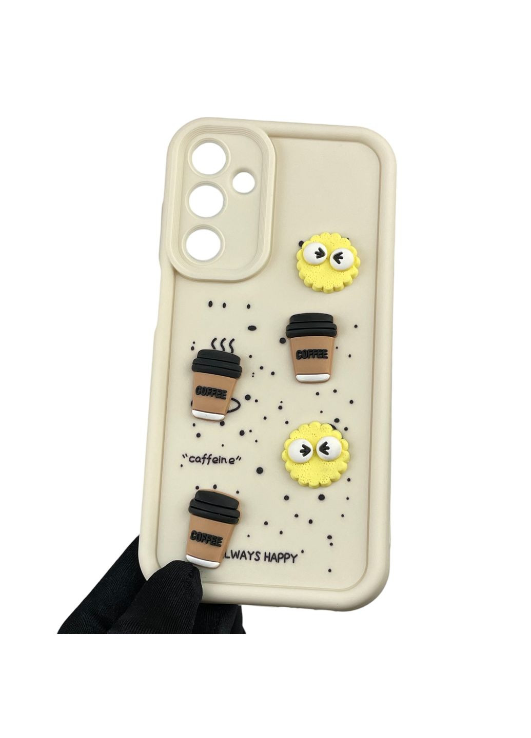 Чехол для Galaxy A25 5G (SM-A256B) с 3д рисунком детский женский объемный на самсунг а25 5г молочный Samsung (366022077)