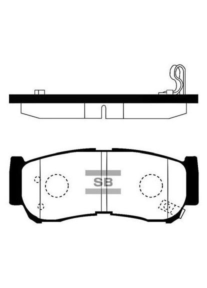 Колодка торм. диск. HYUNDAI H-1, SANTA FE задн. (пр-во SANGSIN) SP1178 HI-Q (364975328)