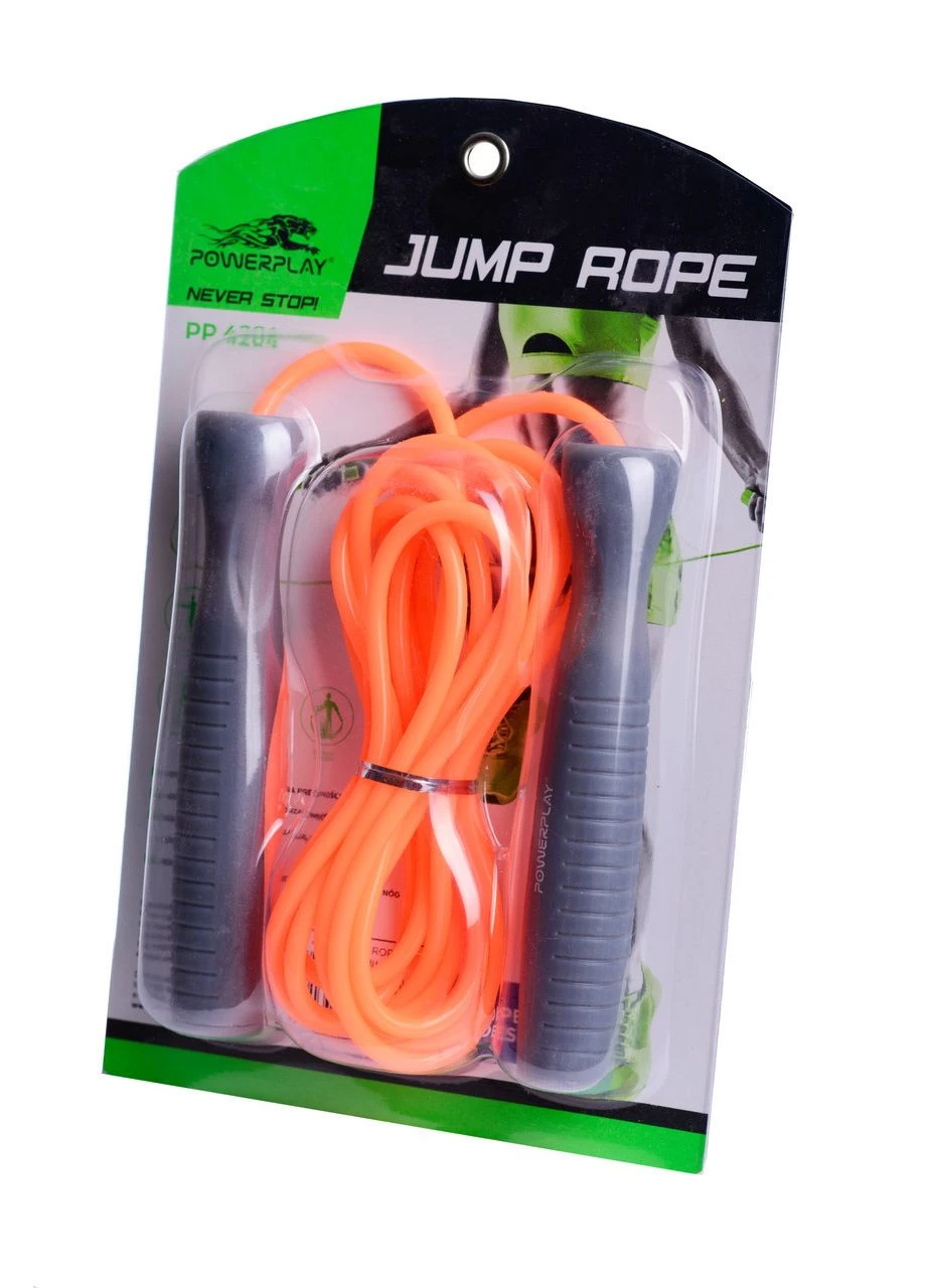 Скакалка 4204 Classic Jump Rope Оранжевая (2.7m.) PowerPlay (362914905)