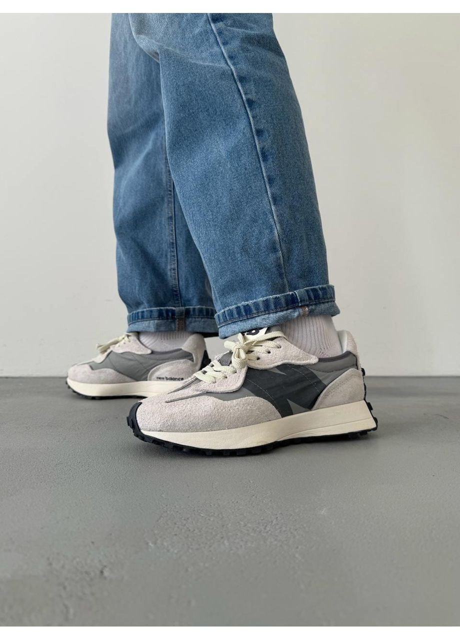 Сірі Осінні кросівки чоловічі new balance 327 grey logo нью беланс 327 No Brand