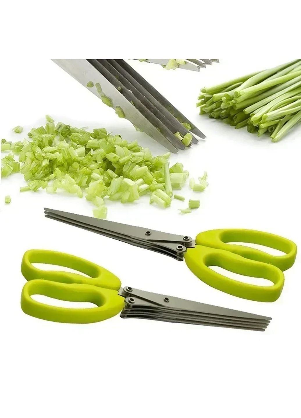 Кухонные пятислойные ножницы для нарезки зелени и шинковки с мультилезвием Kitchen Master (293814852)