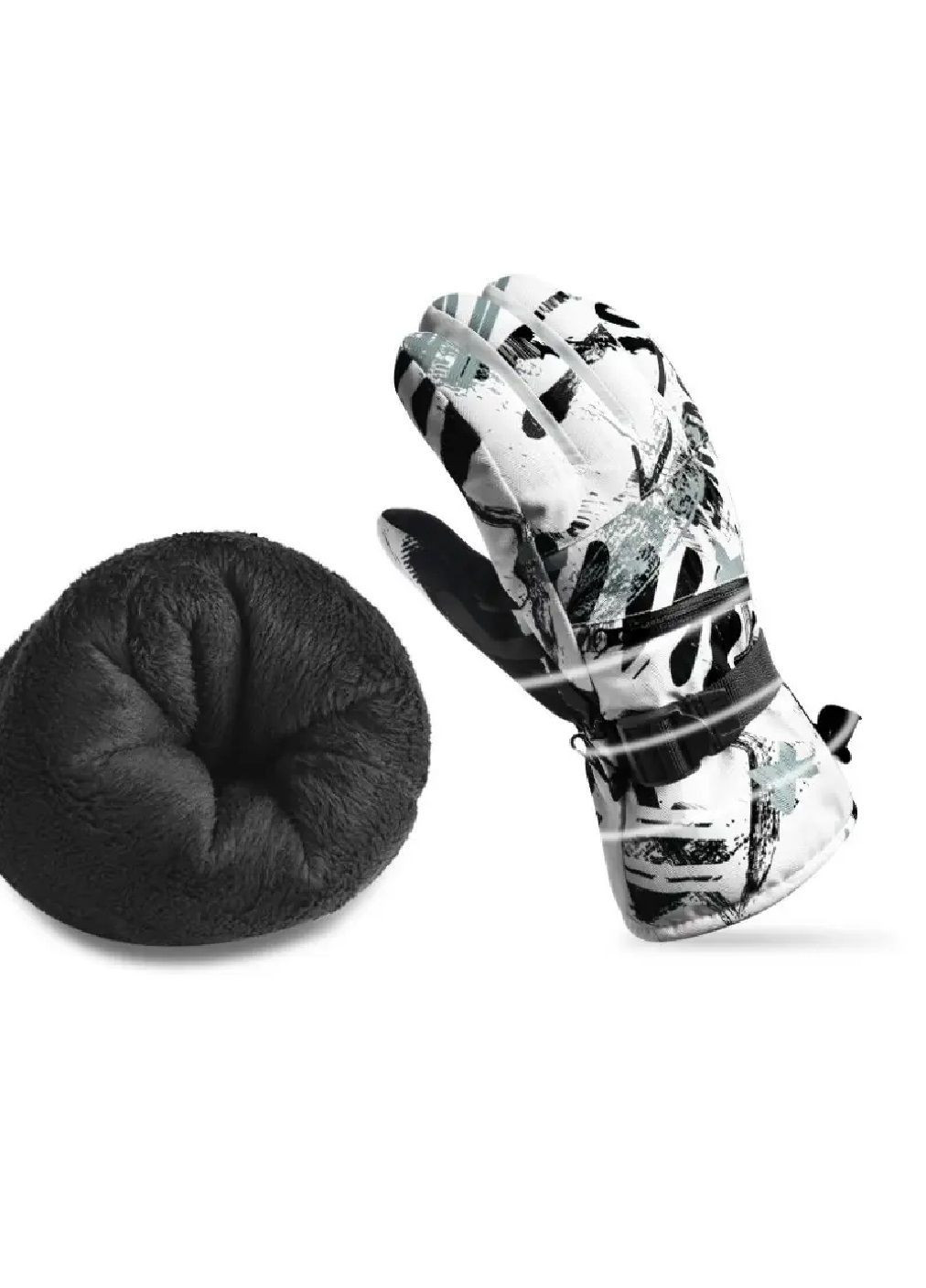 Перчатки с сенсорным покрытием ветрозащитные для сноубордистов лыжников повседневной носки (478309-Prob) Размер XL Unbranded (303935039)