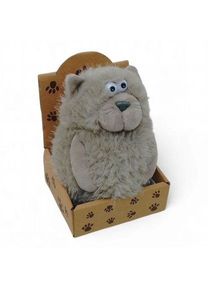 Мягкая игрушка "Кот Кругляш", (13 см), серый MIC (361412386)