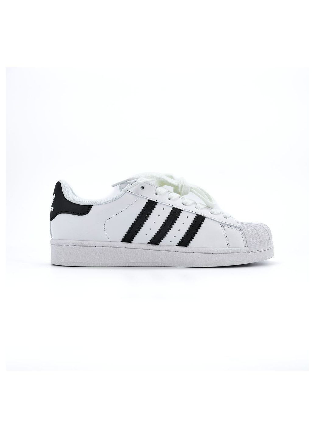 Білі всесезонні кросівки adidas No Brand Superstar White Black Premium
