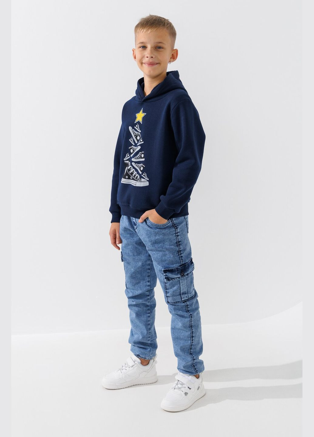 Худі з принтом дитячий 13198 134 см (NY) shop (2000990822222) Baby Show (357437175)