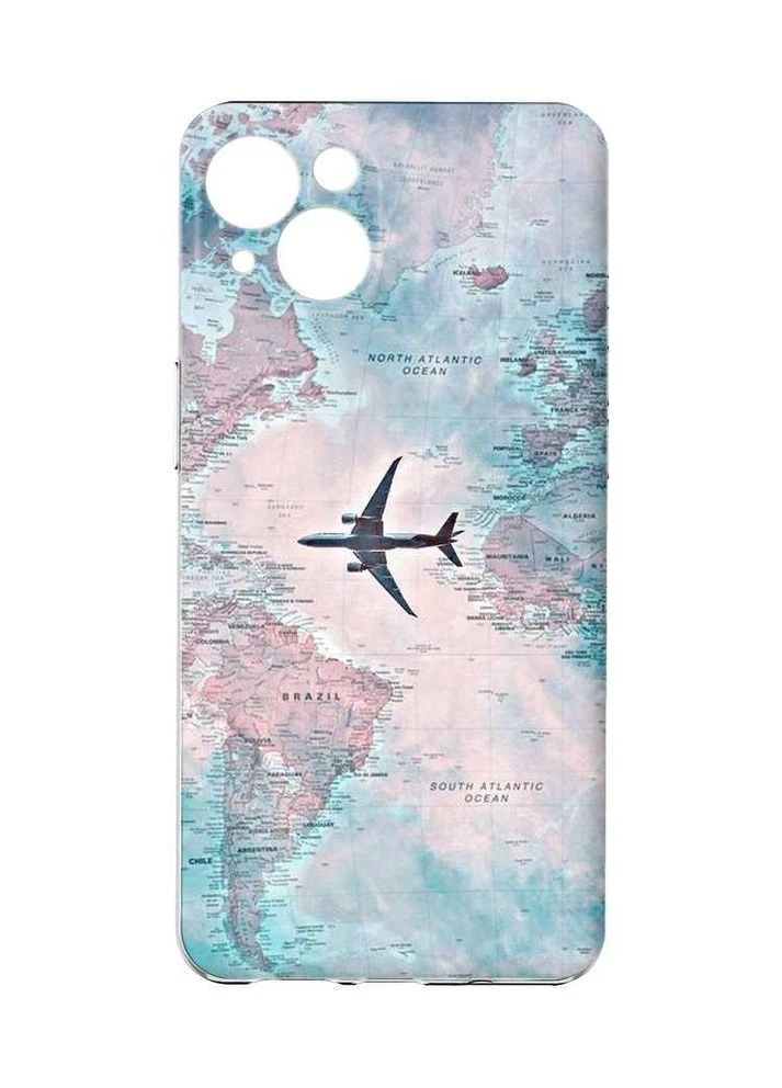 Чехол с защитой камер на iPhone 15: Путешествия. Карта (принт 317) Creative (360698658)