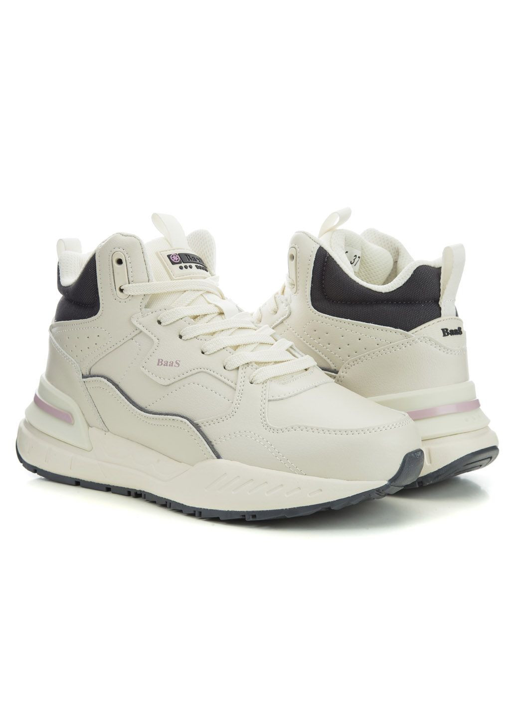 Кроссовки женские Baasploa бежевые зима (314793780)