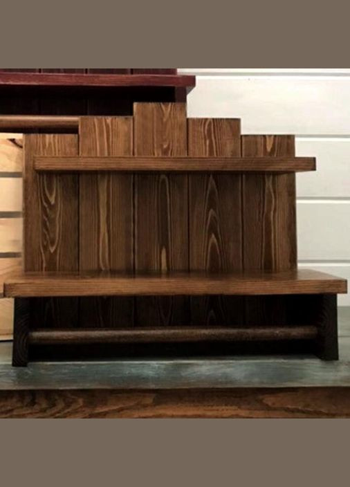 Полка для ванной из дерева Борлер капучино (ВНП-015809) No Brand (328091950)