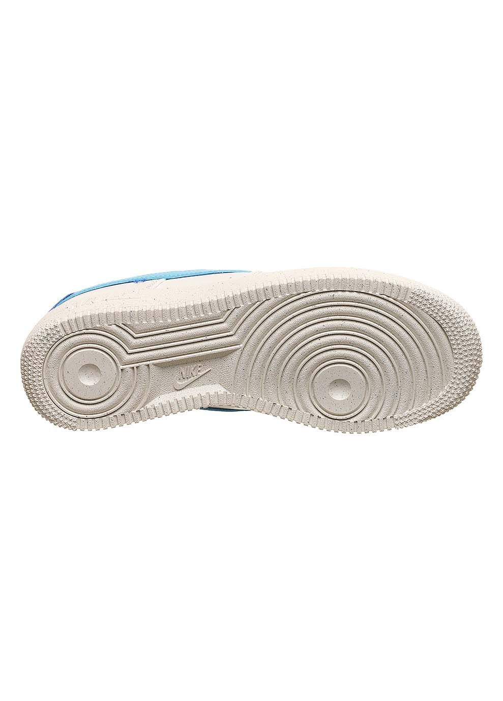 Женские Кроссовки Air Force 1 Lv8 Gs Белый Голубой Nike комбинированные демисезоны (367592320)