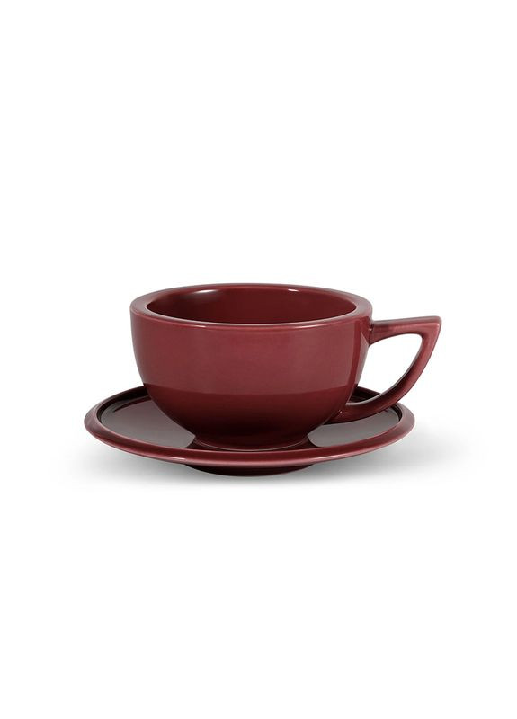 Чашка для кави з блюдцем Sawada 280 мл Червона (C5070R) MHW-3BOMBER (366653402)