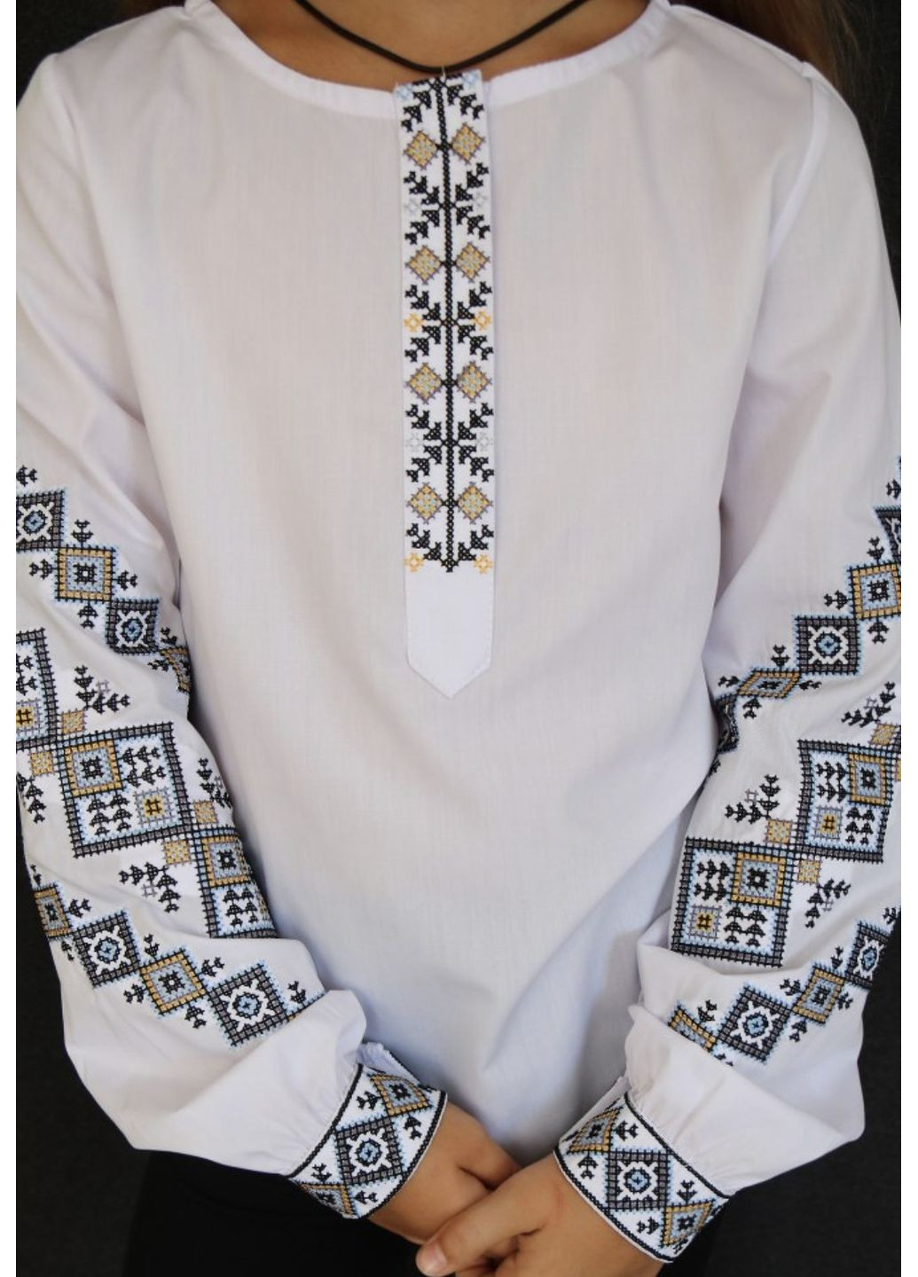 Белая вышиванка Козачок (358220275)