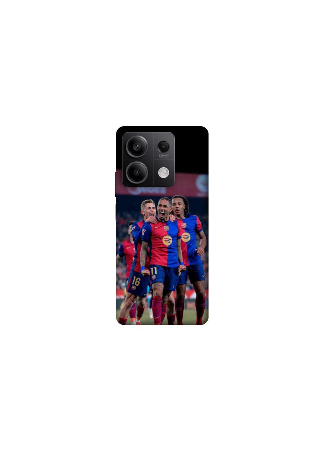 Чехол на Xiaomi Redmi Note 13 5G FC Barcelona team Frontalka (354186233)