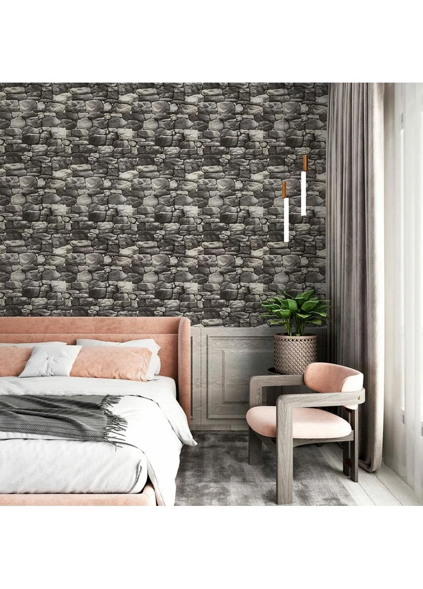 Самоклеящиеся обои 2800х450х1,5 мм Серая кирпичная кладка SW-00000724 Sticker Wall (380053569)