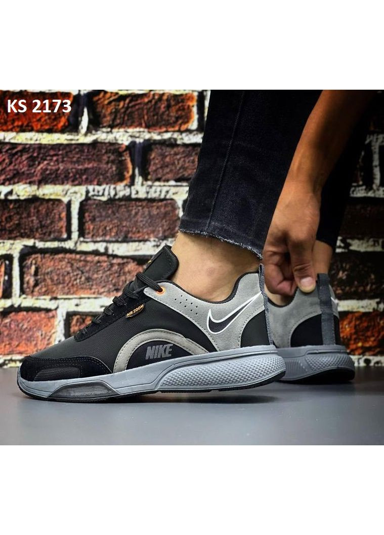 КРОСІВКИ ЖІНОЧІ NIKE AIR ZOOM BLACK ORANGE НАЙК АІР ЗУМ No Brand чорні демісезони (368858374)