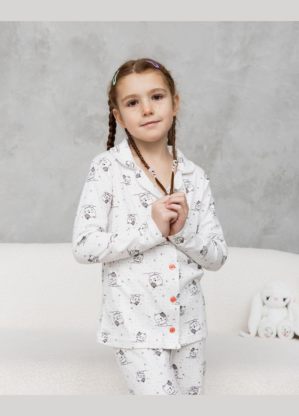 Белая пижама на девочку Nicoletta