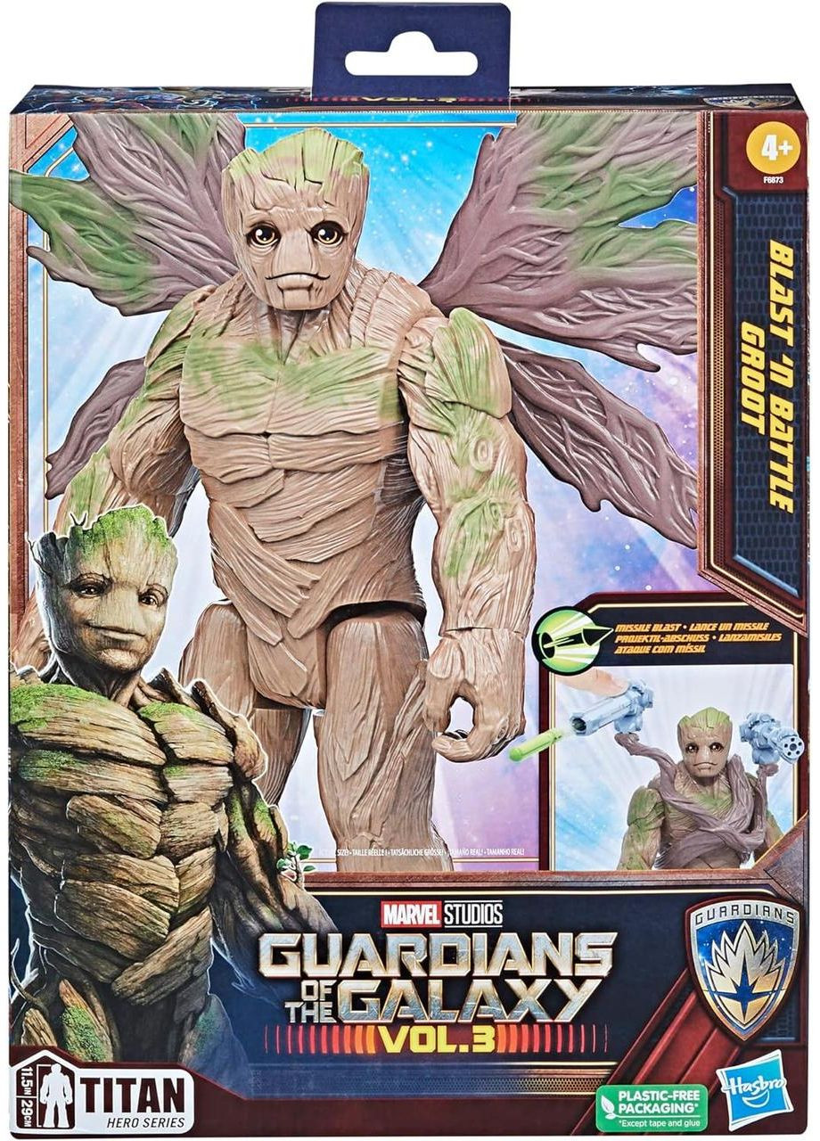 Ігрова фігурка Ґрут Марвел Вартові Галактики Оригінал Marvel Studios Blast 'N Battle Groot Action Figure Hasbro (365251483)