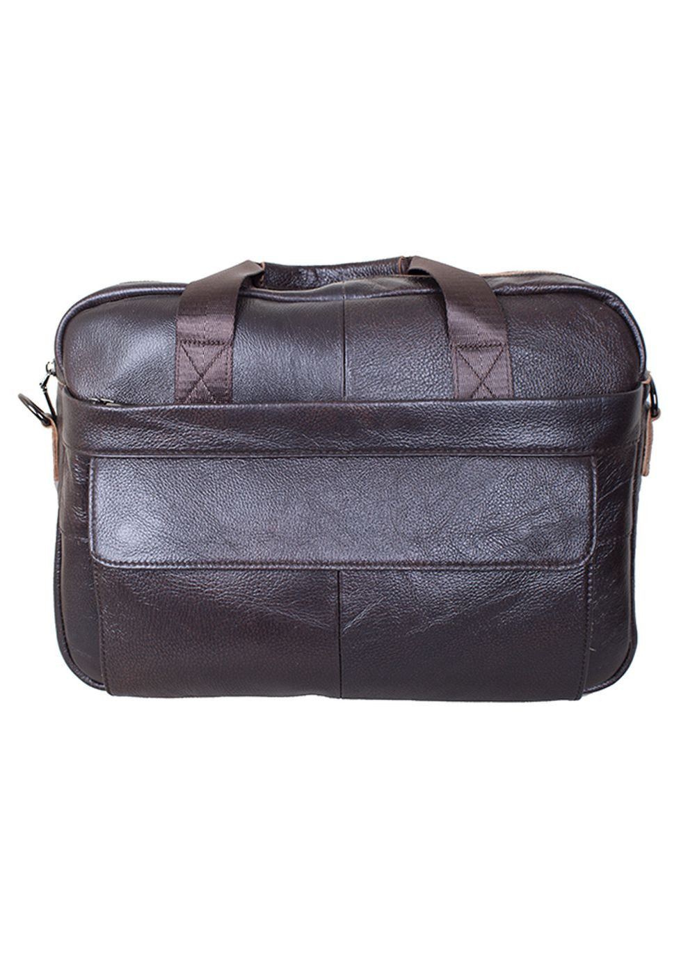 Мужская кожаная сумка NEWR1909DBROWN-111 коричневая No Brand (370848318)