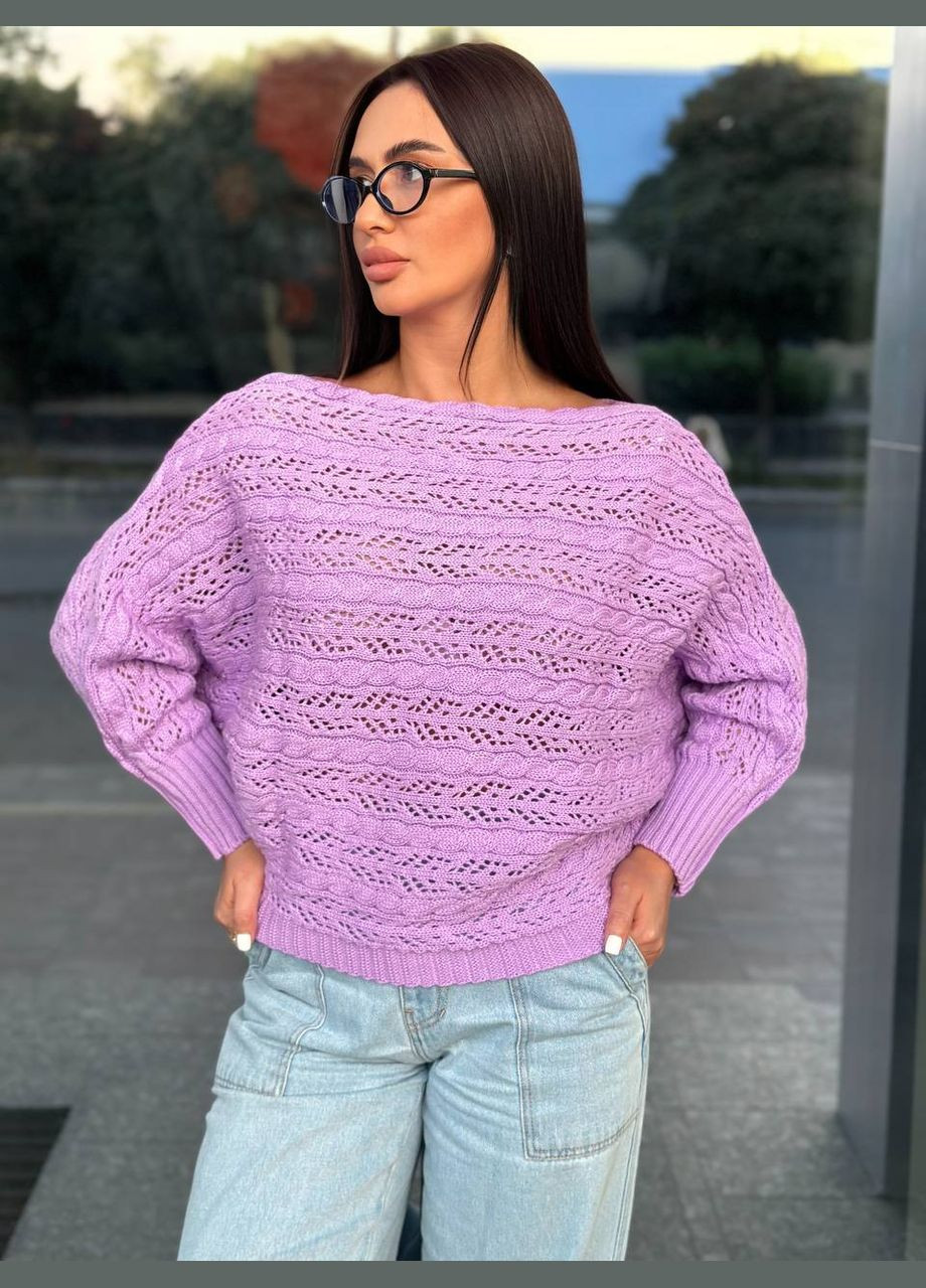 Бузковий жіночий вовняний светр емма бузковий You Best