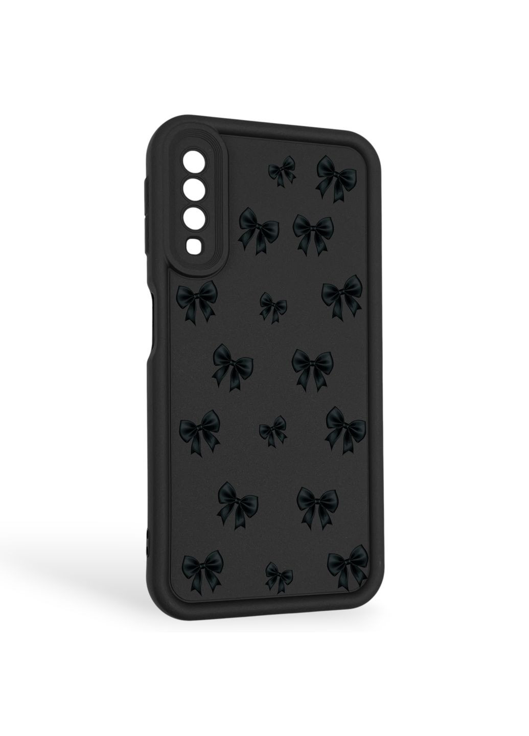 Чохол силіконовий Soft Touch з 3D принтом для Galaxy A7 2018 (SM-A750) чорний (Повний захист камери) Samsung (371652930)