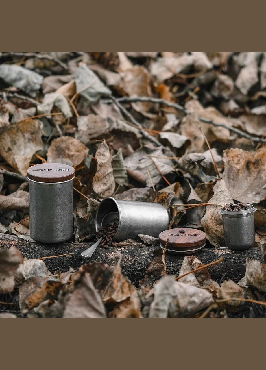 Герметический контейнер 500 мл. Coffee Bean Storage для кофе Silver spot (R-C5375SS-VS) MHW-3BOMBER (314926869)