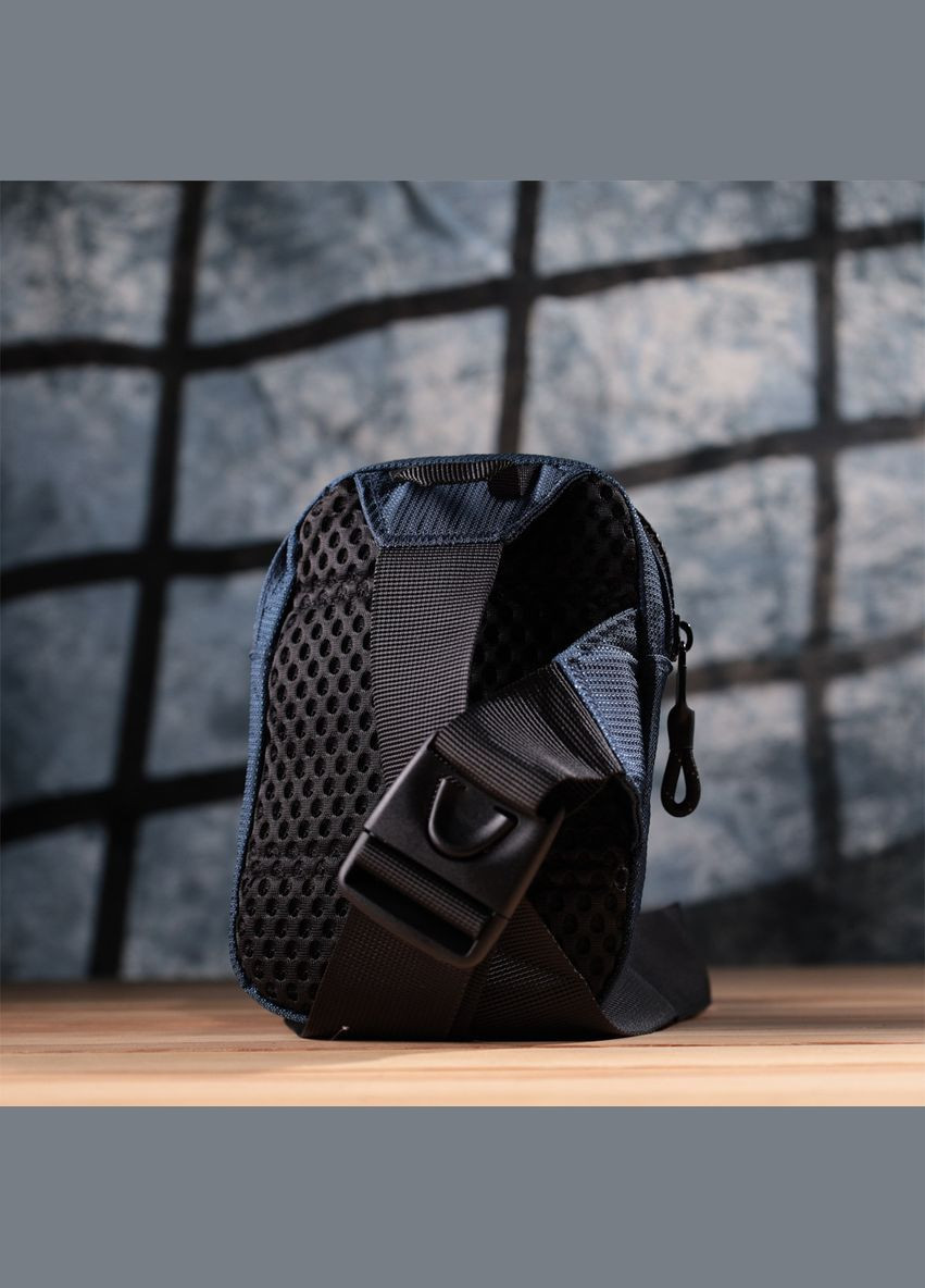 Мужская слинг сумка для путешествий из качественного текстиля 22870 Синий Vintage (329150061)