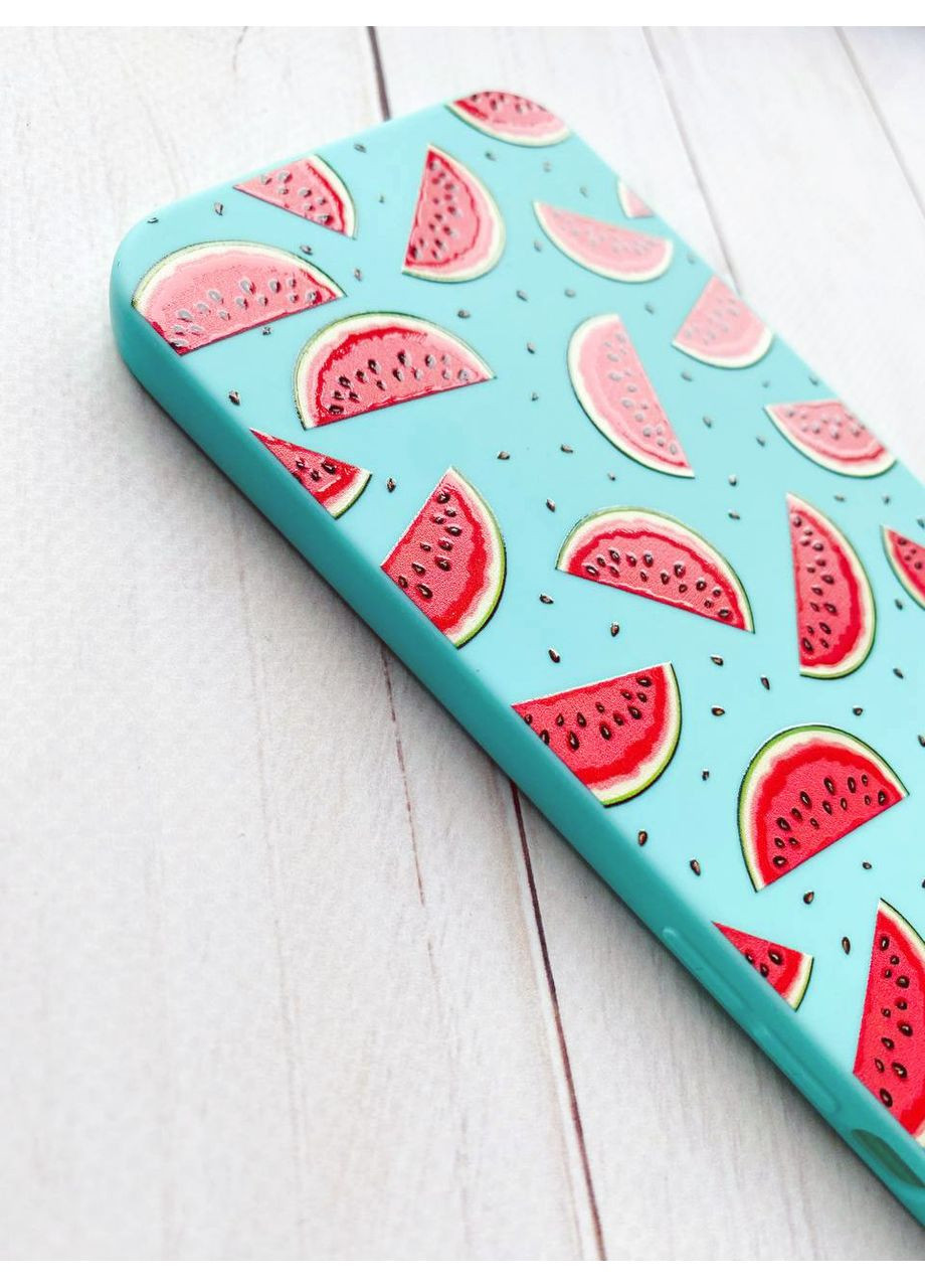 Матовий бірюзовий чохол на Xiaomi Redmi Note 13 Pro 5G Кавуновий фон (принт 344) Creative (355390323)