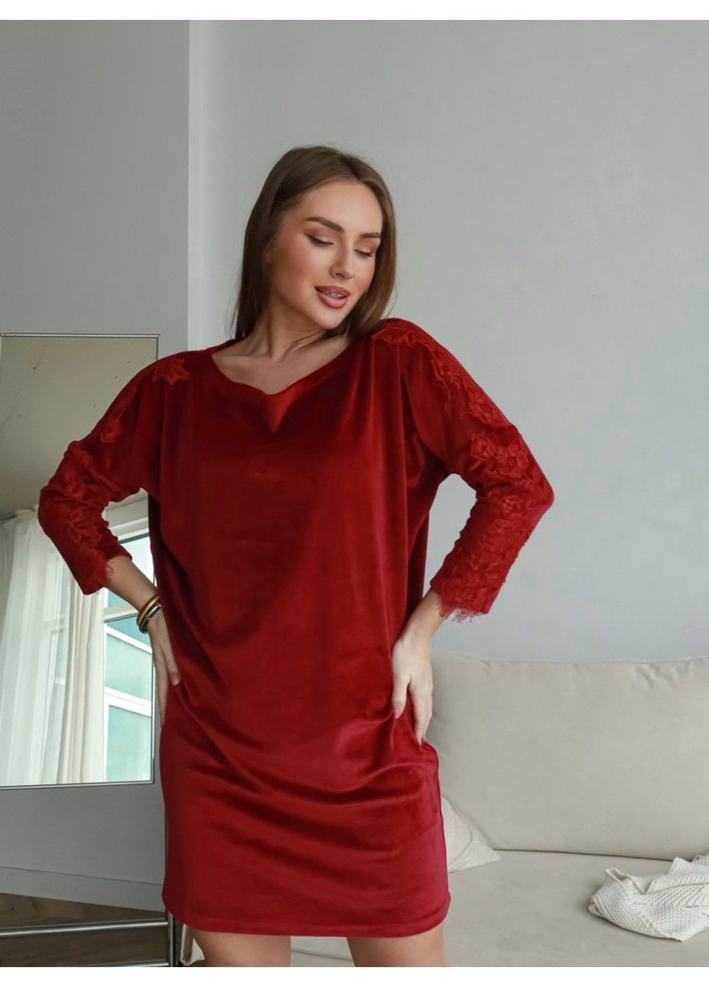 Бордова 1309/1 tokyo сукня Komilfo однотонна