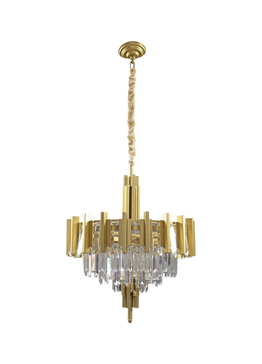 Люстра металева з кришталем 8 ламп 60х70 см Stellare (301941179)