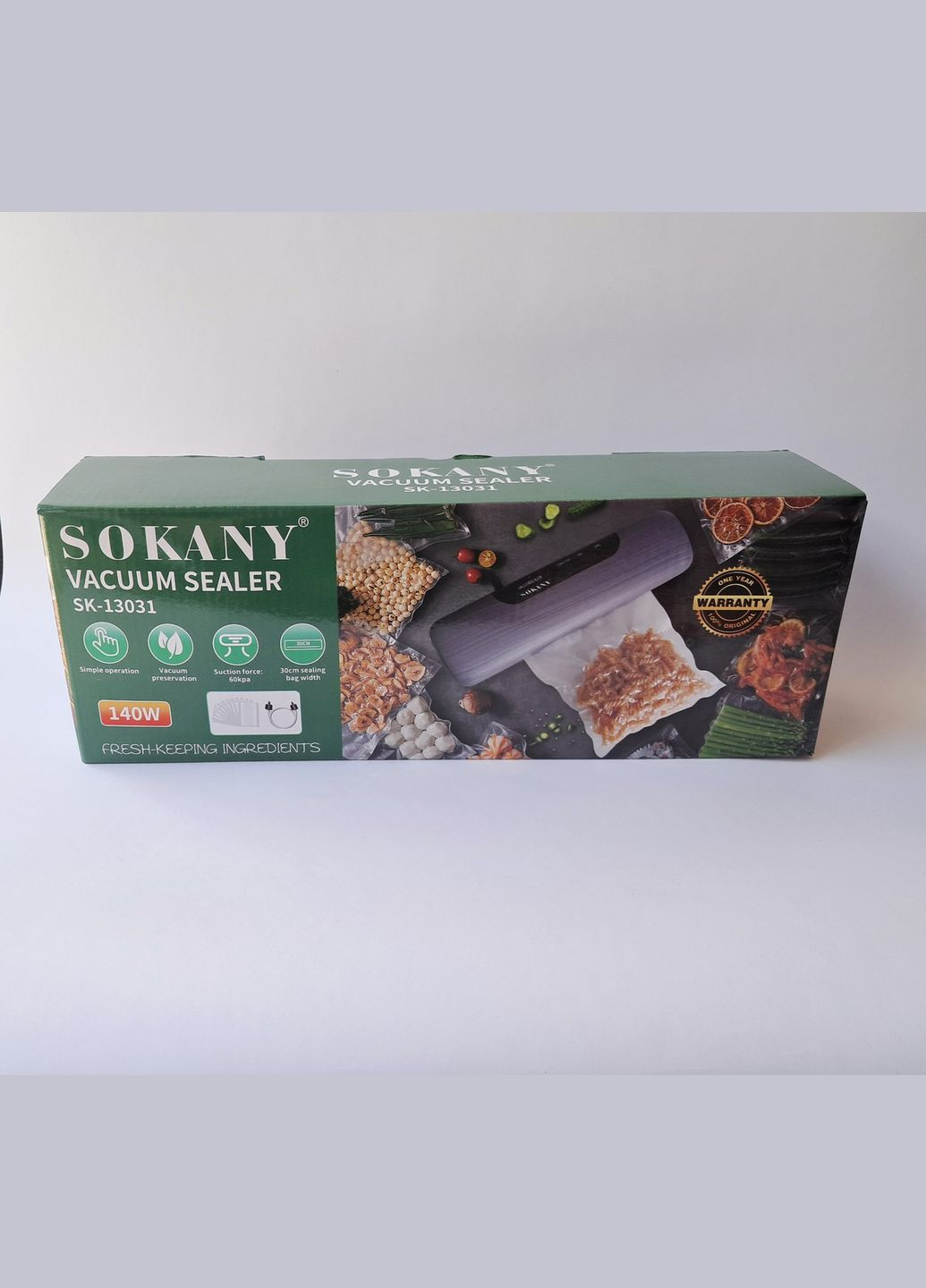 Вакуумный упаковщик Socany SC-13031 серый 140 Вт No Brand (337177413)