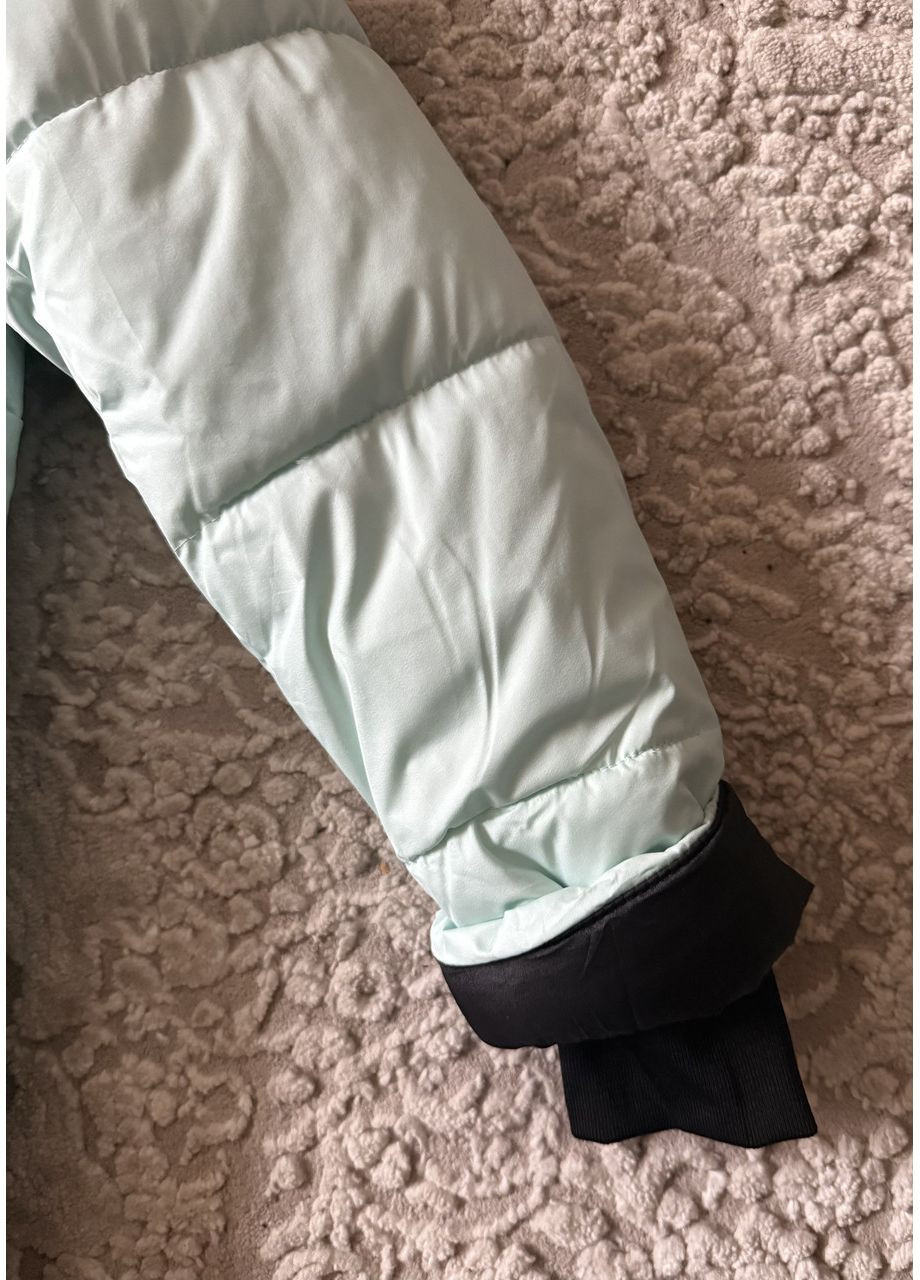 Комбинированная зимняя детская зимняя удлиненная куртка пальто на девочку 140-164 No Brand