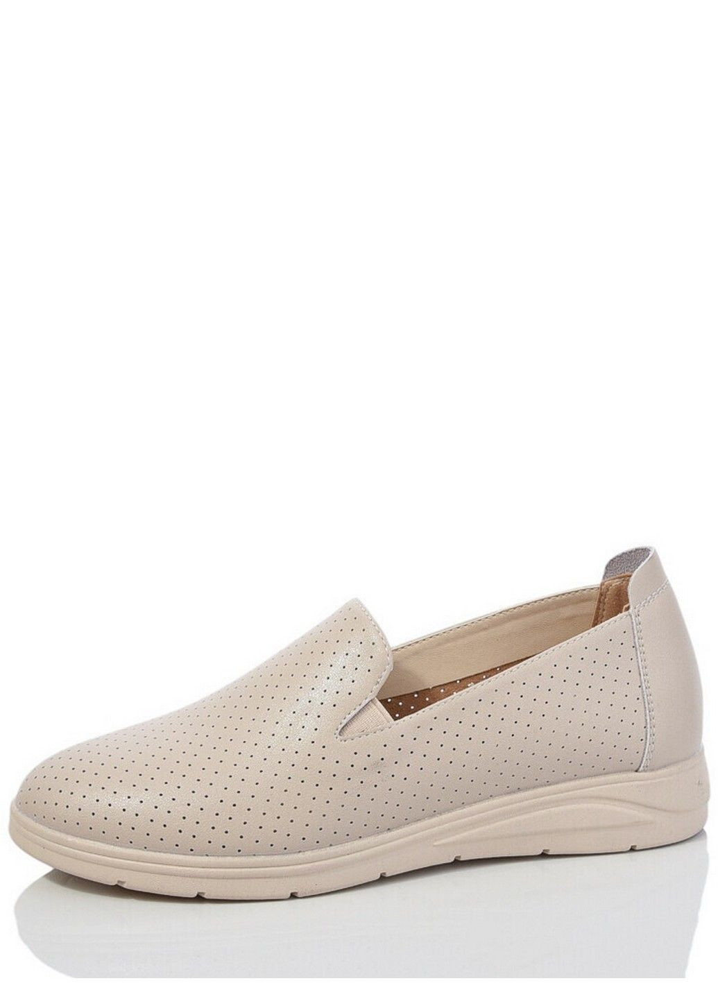 Молочные кожаные слипоны sp0307-2 ITTS с абстрактным узором