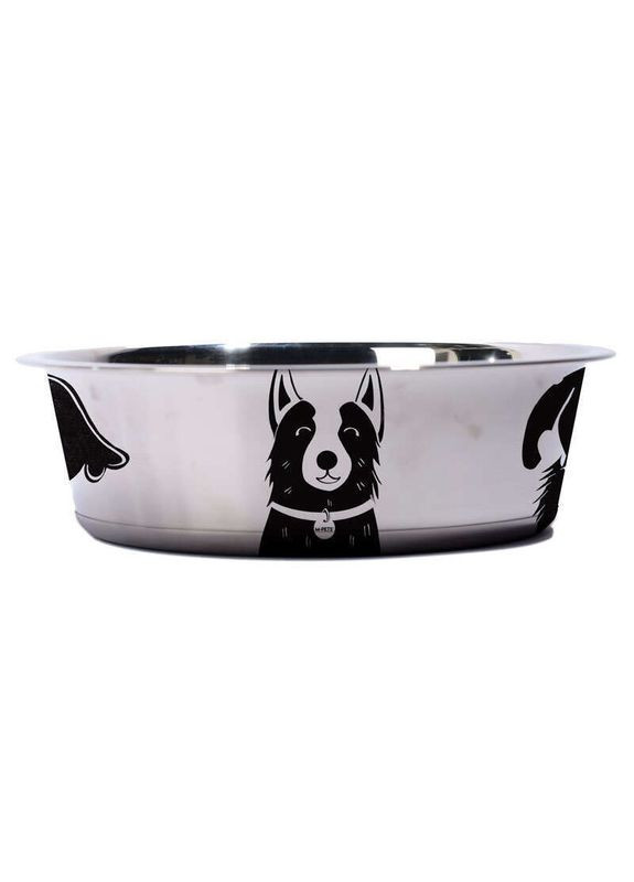 Petjoy DogFamily Bowl - Миска из нержавеющей стали для собак - 490 мл M-Pets (352473279)