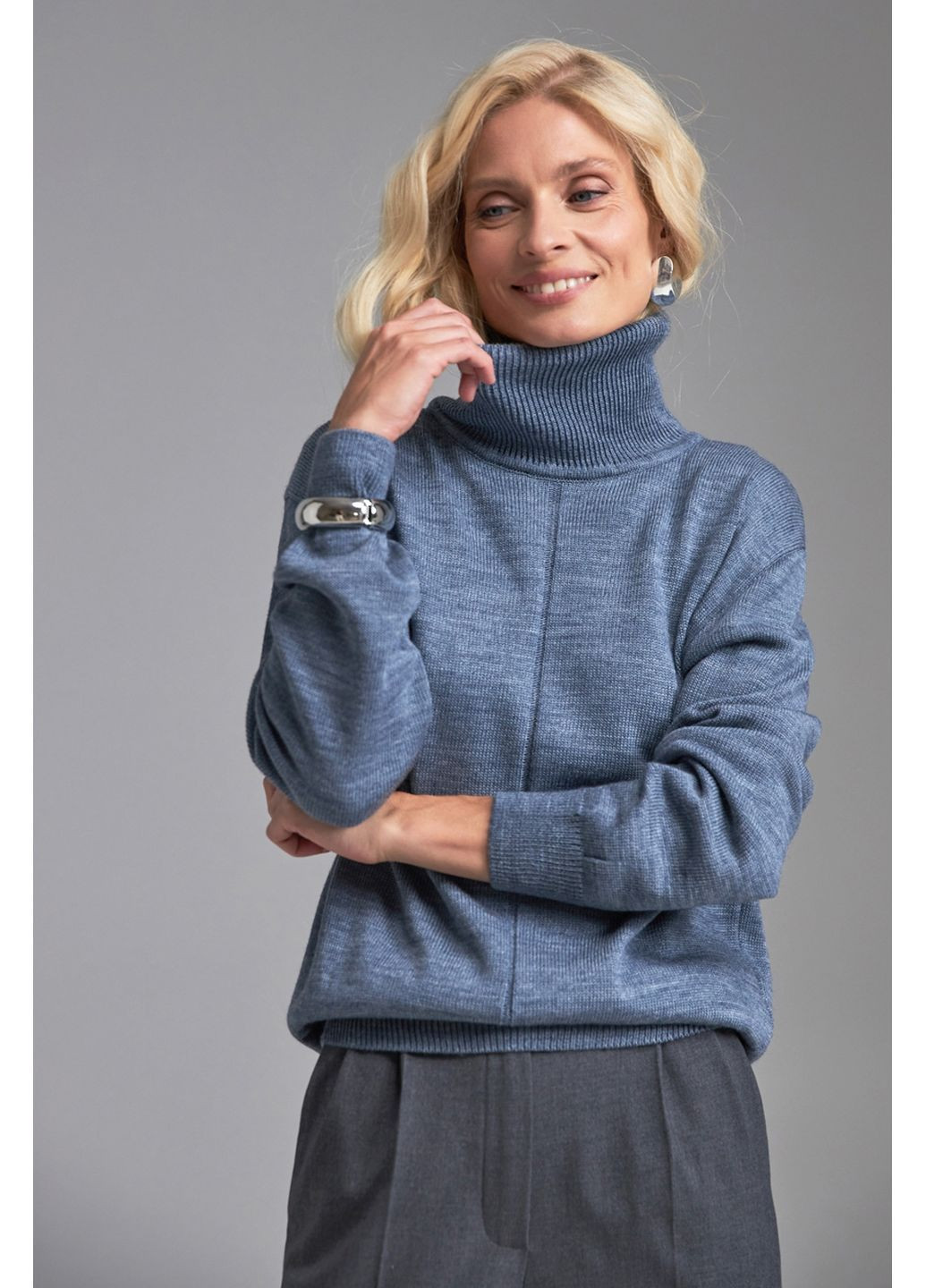 Синий свитер 2874 Triko Bakh