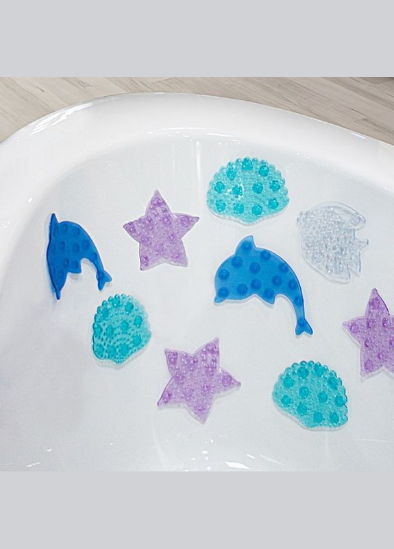Набір дитячих антиковзаючих міні-килимків у ванну рибка, AWD02091268 AWD Interior (302672611)