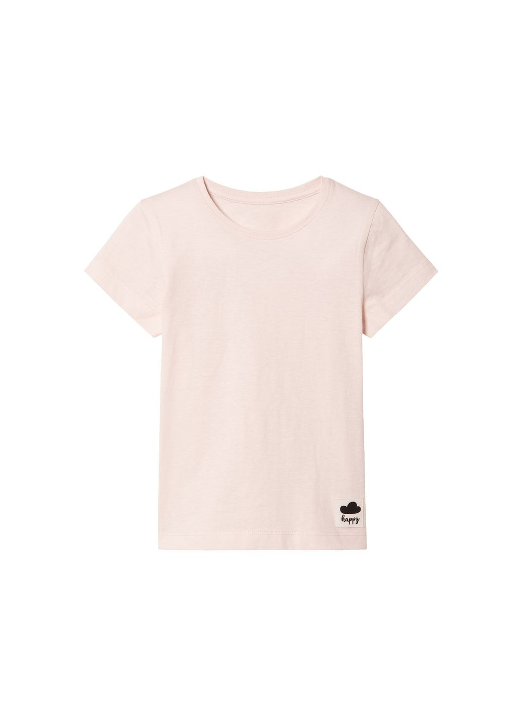 Розовая демисезонная футболка с нашивкой для девочки lidl 475306 Lupilu