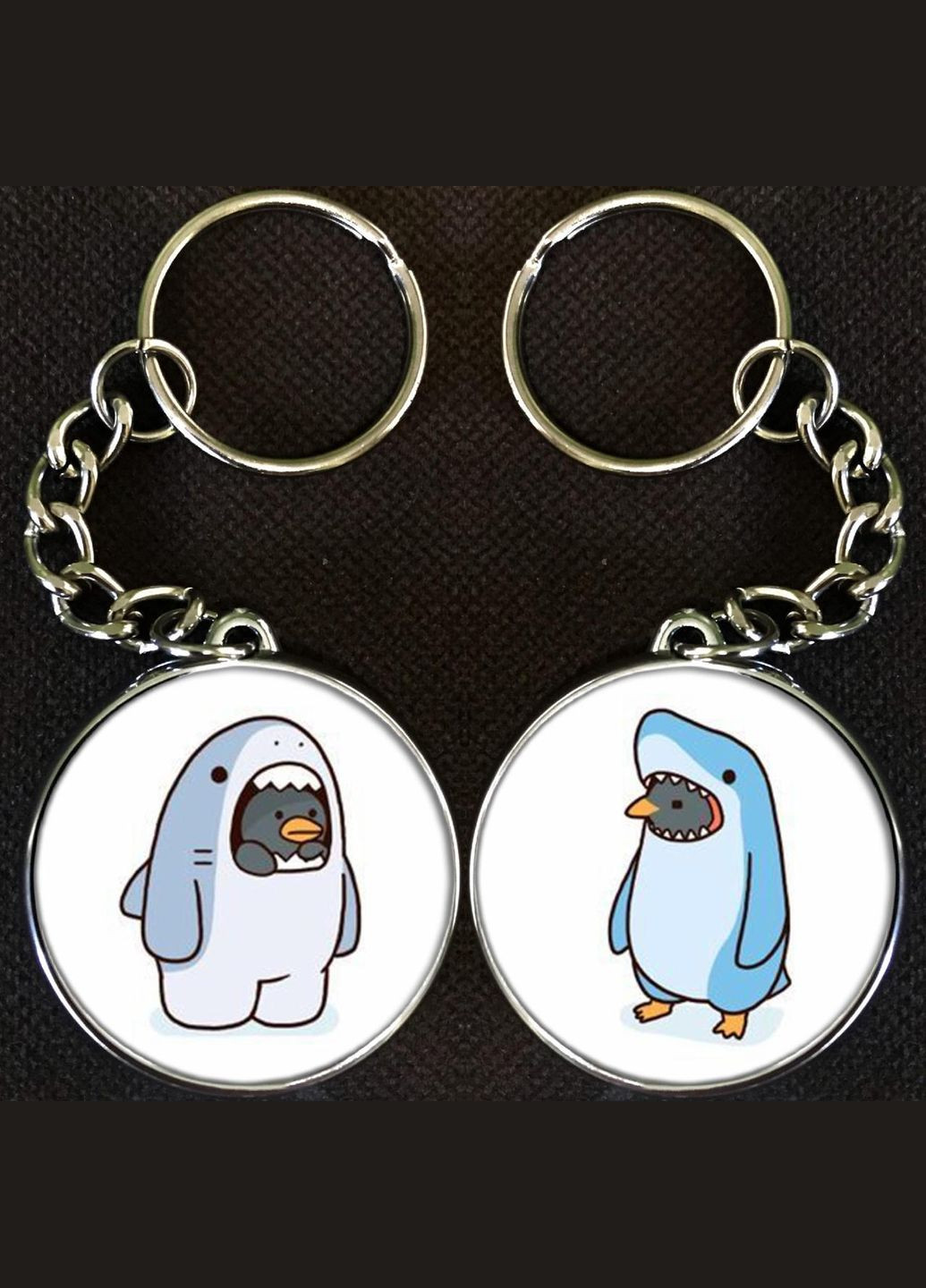 Брелоки парні #36 silver No Brand (332633893)