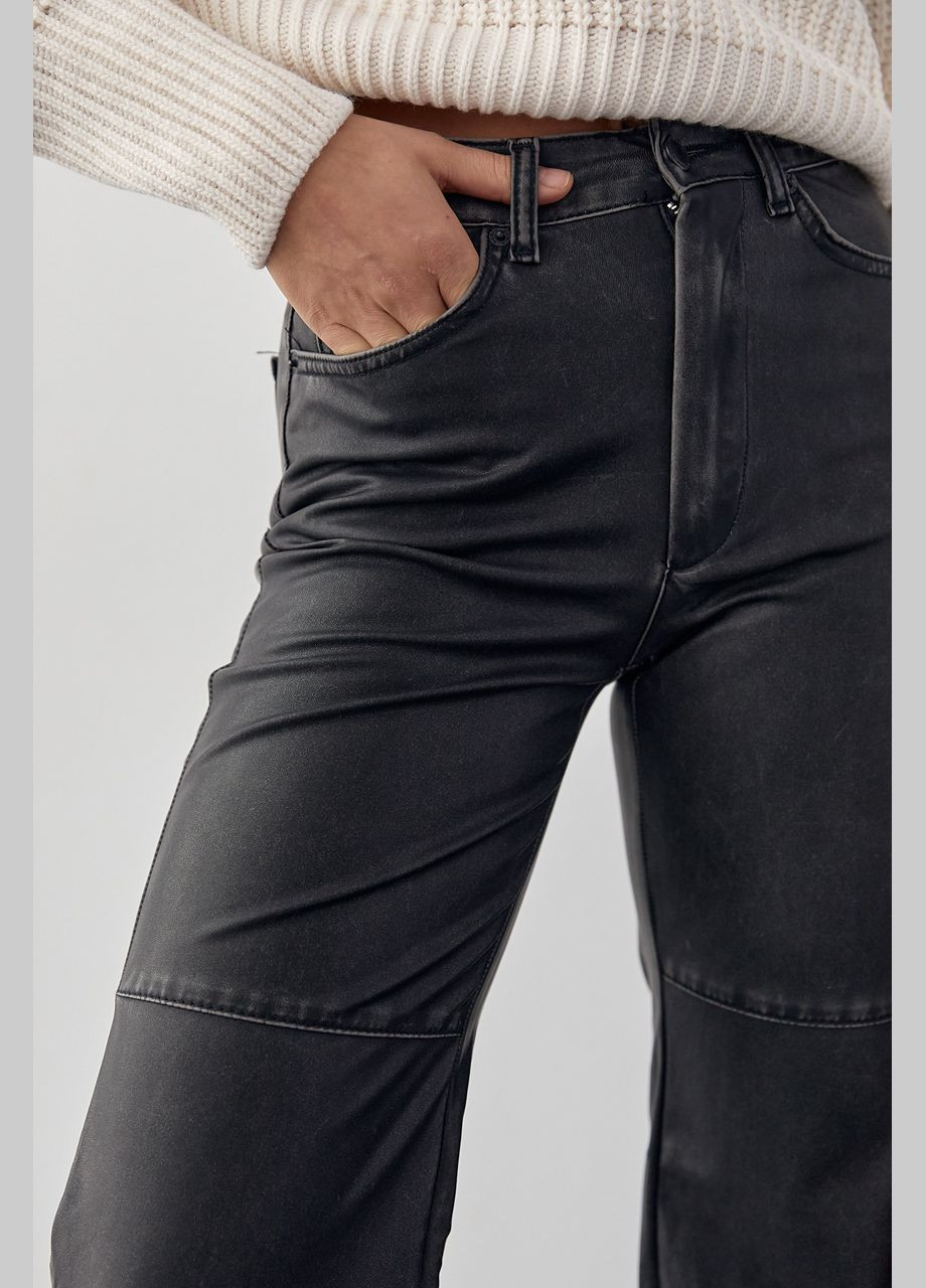 Женские кожаные штаны в винтажном стиле 230 Lurex (292253018)